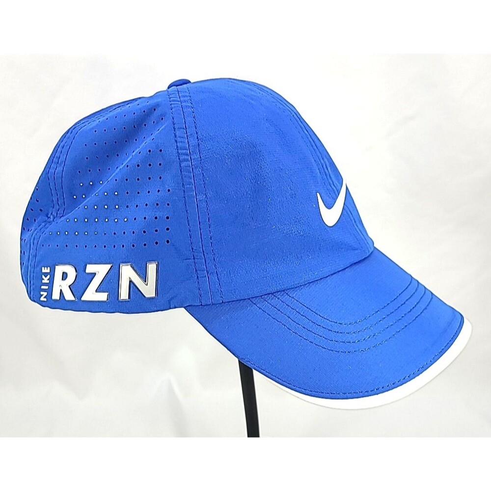 Nike Golf Hat Cap - RZN VRS, Bright Blue w/White Swoosh, Hoop & Loop Strap Back⛳